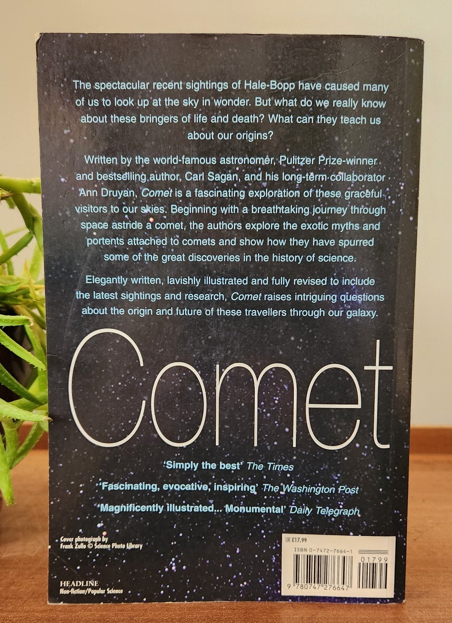 Comet By Carl Sagan Ann Druyan Green House Books